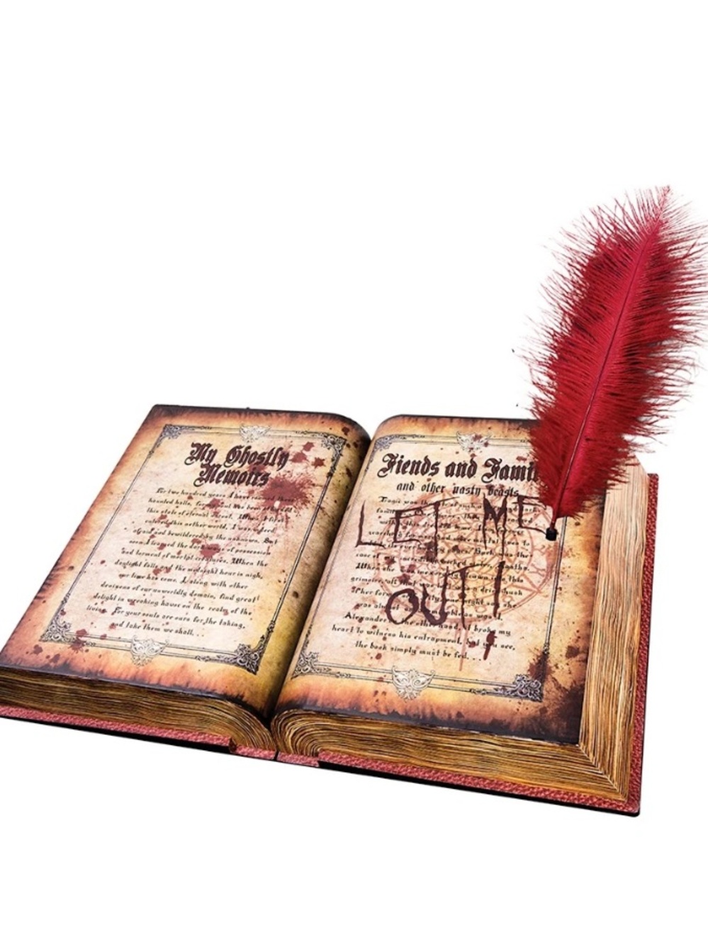 Retired Spirit Halloween Ghost Writing Book